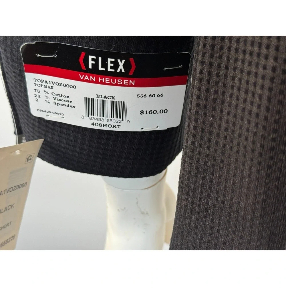Van Heusen FLEX Textured Tuxedo Slim Fit Jacket Mens 40S NWT Lined Double-vented